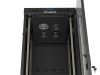 Lanberg FF01-6642-12BL 19" 42U SZÉL:600mm MÉLY:600mm MAG:2097mm lapraszerelt LCD üvegajtós fekete álló rack szekrény
