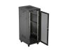 Lanberg FF01-6832-23BL 19" 32U SZÉL:600mm MÉLY:800mm MAG:1676mm lapraszerelt LCD hálós fémajtós fekete álló rack szekrény