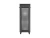 Lanberg FF01-6832-23BL 19" 32U SZÉL:600mm MÉLY:800mm MAG:1676mm lapraszerelt LCD hálós fémajtós fekete álló rack szekrény