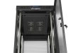 Lanberg FF01-6832-23BL 19" 32U SZÉL:600mm MÉLY:800mm MAG:1676mm lapraszerelt LCD hálós fémajtós fekete álló rack szekrény