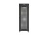 Lanberg FF01-8047-23BL 19" 47U SZÉL:800mm MÉLY:1000mm MAG:2344mm lapraszerelt LCD hálós fémajtós fekete álló szerver szekrény