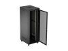 Lanberg FF01-8047-23BL 19" 47U SZÉL:800mm MÉLY:1000mm MAG:2344mm lapraszerelt LCD hálós fémajtós fekete álló szerver szekrény
