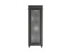 Lanberg FF01-8047-23BL 19" 47U SZÉL:800mm MÉLY:1000mm MAG:2344mm lapraszerelt LCD hálós fémajtós fekete álló szerver szekrény