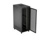 Lanberg FF01-8242-23BL 19" 42U SZÉL:800mm MÉLY:1200mm MAG:2127mm lapraszerelt LCD hálós fémajtós fekete álló rack szekrény