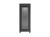 Lanberg FF01-8242-23BL 19" 42U SZÉL:800mm MÉLY:1200mm MAG:2127mm lapraszerelt LCD hálós fémajtós fekete álló rack szekrény