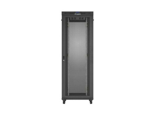 Lanberg FF01-8247-23BL 19" 47U SZÉL:800mm MÉLY:1200mm MAG:2343mm lapraszerelt LCD hálós fémajtós fekete szerver szekrény