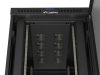 Lanberg FF01-8247-23BL 19" 47U SZÉL:800mm MÉLY:1200mm MAG:2343mm lapraszerelt LCD hálós fémajtós fekete szerver szekrény