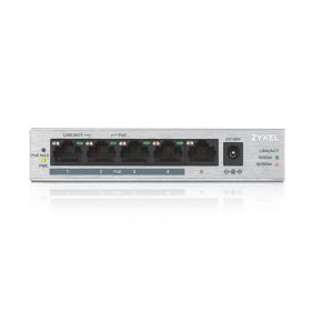   Zyxel GS1005HP-EU0101F 4xPoE+ GbE LAN (60W) 1xGbE LAN port nem menedzselhető PoE+ Switch