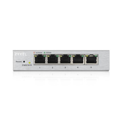 Zyxel GS1200-5-EU0101F 5xGbE LAN port web menedzselhető asztali Switch