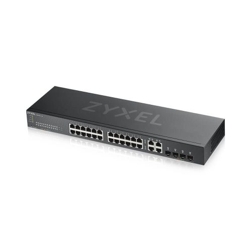 Zyxel GS1920-24V2-EU0101F 24xGbE LAN 4xRJ45/SFP Combo port L2 smart menedzselhető Switch