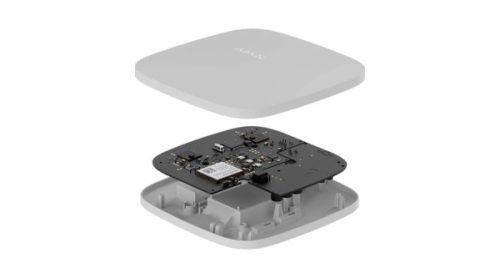 Ajax Hub 2 White vezeték nélküli riasztóközpont, Ethernet és 2G, riasztás kiegészítése képpel, fehér