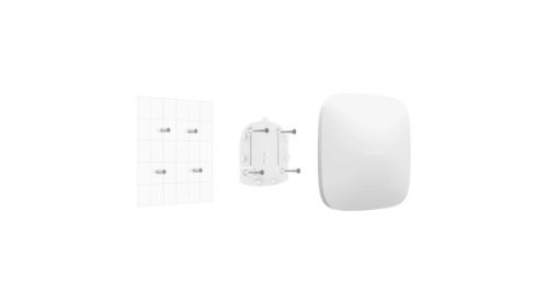Ajax HUB-4G-WHITE vezetéknélküli fehér 4G, Ethernet, riasztóközpont