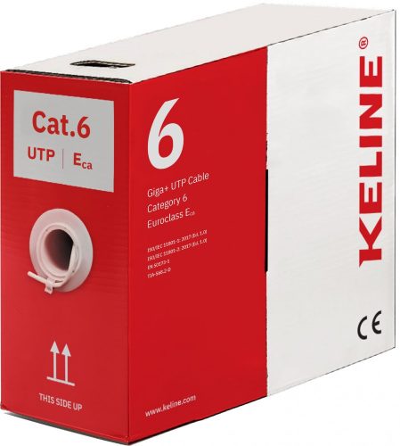 KELINE KE400U23-Eca-RLX Cat.6 UTP 305m PVC árnyékolatlan fali kábel