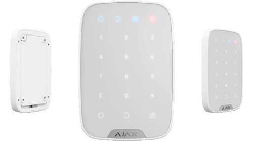 Ajax Keypad WH vezetéknélküli érintés vezérelt fehér kezelő