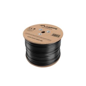   Lanberg LCF5-21CU-0305-BK Cat.5e F/UTP PE CU Fca 100MHz AWG24 305m árnyékolt fekete kültéri kábel