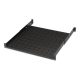 Lande LN-RAF-RMC-1145-BL 19" 1U 450mm mély 4 ponton rögzíthető állítható fekete tálca