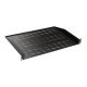 Lande LN-RAF-RMO-1U40-BL 19" 1U 400mm mély 2 ponton rögzíthető fekete tálca