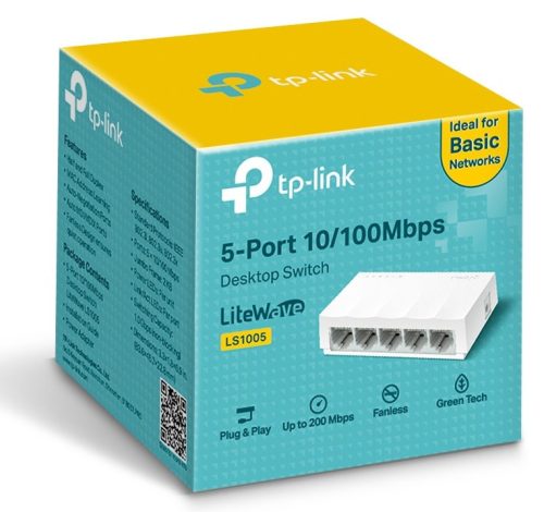TP-LINK SWITCH LS1005 5-Port 10/100Mbps Desktop