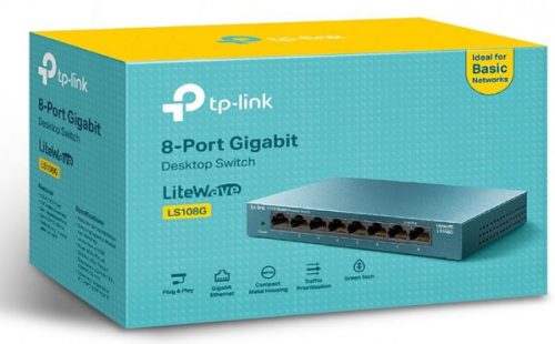 TP-LINK SWITCH LS108G 8-Port Gigabit Desktop