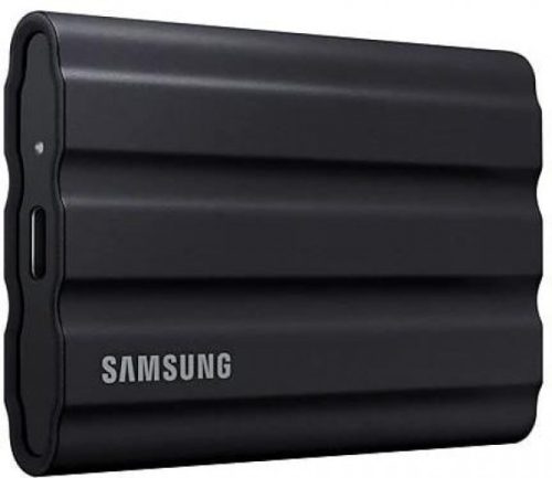 SAMSUNG SSD Külső, 2TB, T7 Shield, Fekete, USB 3.2