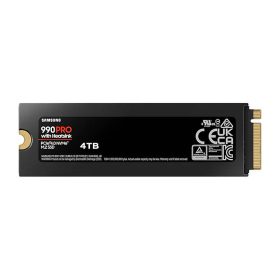   SAMSUNG SSD Belső, 4TB, 990 PRO, Heat-Sink, PCIe 4.0, 2400 TBW
