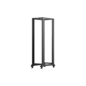   Lanberg OR01-6042-B 19" 42U SZÉL:600mm MÉLY:1000mm MAG:2118mm lapraszerelt fekete rack keret