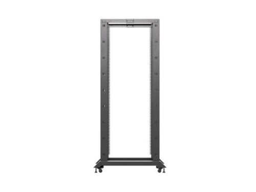 Lanberg OR01-6042-B 19" 42U SZÉL:600mm MÉLY:1000mm MAG:2118mm lapraszerelt fekete rack keret
