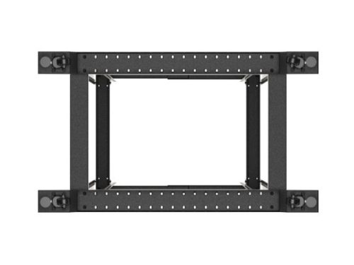 Lanberg OR01-6042-B 19" 42U SZÉL:600mm MÉLY:1000mm MAG:2118mm lapraszerelt fekete rack keret