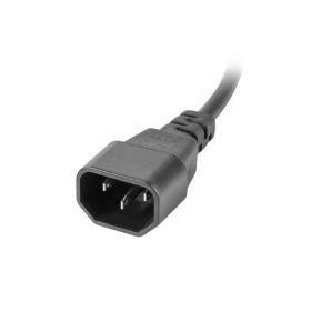   Lanberg PDU-07F-0200-IEC-BK 19" 1U 7xSchuko aljzat C14 csatlakozóvéggel 2m fekete elosztósor kapcsolóval