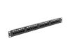 Lanberg PPU5-1024-B 19" 1U 24port Cat.5e UTP árnyékolatlan fekete patch panel