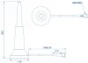 Teltonika PR1KRD30 Dual Band mágneses rögzíthető Wi-Fi antenna