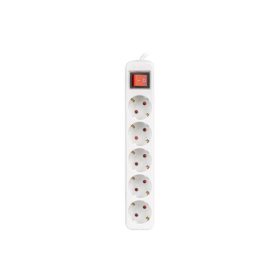   Lanberg PS1-05F-0150-W 5x Schuko aljzat 10A 1.5m kapcsolós fehér elosztósor