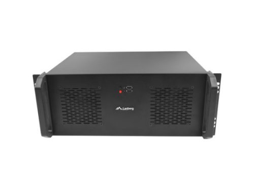 Lanberg SC01-3504-10B 19" 4U SZÉL:430mm MÉLY:350mm MAG:177mm táp nélküli rack szerver ház