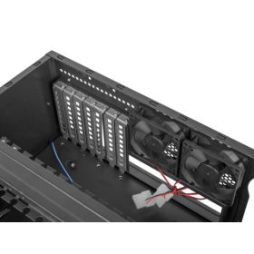   Lanberg SC01-4504-10B 19" 4U SZÉL:430mm MÉLY:450mm MAG:177mm táp nélküli rack szerver ház