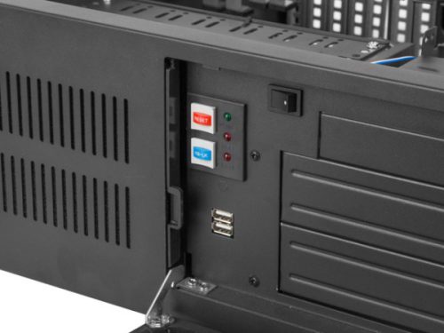 Lanberg SC01-4504-10B 19" 4U SZÉL:430mm MÉLY:450mm MAG:177mm táp nélküli rack szerver ház