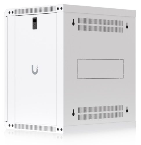 Ubiquiti UACC-RACK-12U-WALL-450-G 19" 12U 635x550x450mm MAX:50kg üvegajtós fehér fali rack szekrény