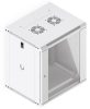 Ubiquiti UACC-RACK-12U-WALL-450-G 19" 12U 635x550x450mm MAX:50kg üvegajtós fehér fali rack szekrény