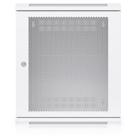   Ubiquiti UACC-RACK-12U-WALL-450-P 19" 12U 635x550x450mm MAX:50kg perforált ajtós fehér fali rack szekrény