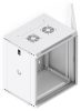 Ubiquiti UACC-RACK-12U-WALL-450-P 19" 12U 635x550x450mm MAX:50kg perforált ajtós fehér fali rack szekrény