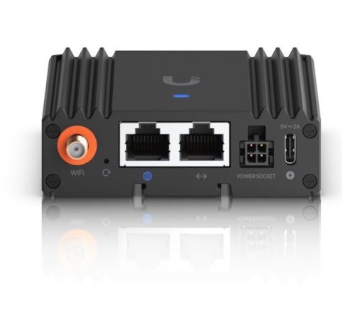 Ubiquiti UniFi UMR-Ultra 2x10/100 FE LAN 1xnanoSIM IoT 4G/LTE CAT4 beltéri Vezeték nélküli ipari router