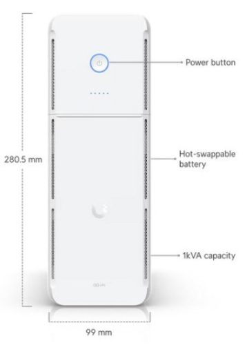 Ubiquiti UniFi UPS-Tower 1000VA 600W IP20 IEC line interaktív szünetmentes tápegység