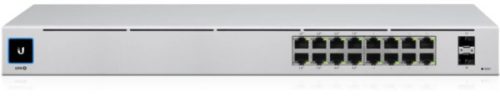 Ubiquiti UniFi USW-16-POE Gen2 16port GbE LAN 8x PoE+ 2xGbE SFP port L2 menedzselhető switch