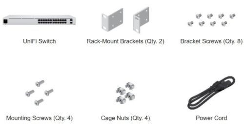 Ubiquiti UniFi USW-24 24port GbE LAN 2xGbE SFP port L2 menedzselhető switch