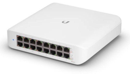 Ubiquiti UniFi USW-LITE-16-POE 16xGbE LAN 8xPoE+ (45W) port L2 menedzselhető switch