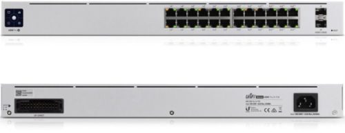 Ubiquiti UniFi USW-PRO-24-POE Gen2 24port GbE LAN 16xPoE+ 8xPoE++ 2xSFP+ port L3 menedzselhető switch