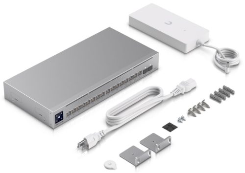 Ubiquiti USW-Pro-Max-16-PoE 12port GbE LAN PoE 4x2.5GbE Multi-Gigabit LAN PoE 2xSFP+ port 180W L3 menedzselhető switch