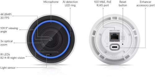 Ubiquiti UniFi UVC-G5-PRO kültéri/beltéri 4K UHD 8MP IP kamera