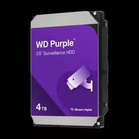   Western Digital WD43PURZ 4TB Purple 3,5 belső SATAIII 5400RPM 256MB 24/7 Biztonságtechnikai (Surveillance) HDD