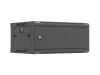 Lanberg WF01-6404-00B 19" 4U SZÉL:600mm MÉLY:450mm MAG:290mm lapraszerelt fémajtós fekete fali rack szekrény