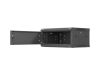 Lanberg WF01-6404-00B 19" 4U SZÉL:600mm MÉLY:450mm MAG:290mm lapraszerelt fémajtós fekete fali rack szekrény